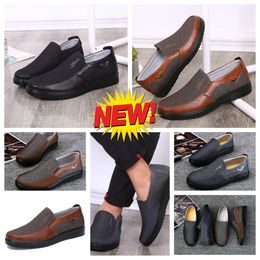 Casual shoes GAI Men Black Browns Shoe Point Toe party banquet Business suit Men designer Minimalist Breathable Shoe sizes EUR 38-50