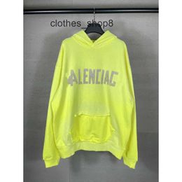 Loose Men Sweaters Fashion High Home balencigs Designer Hoodies Hoodie Cola Version Mens Embroidered Paris Classic Hooded Couple Fi 4I28