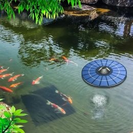 Accessories 2.5W Round Solar Oxygen Pump Stable Silent Water Air Aerator Pumps For Aquarium Fish Tank Pond Outdoor Fishing Oxygenation