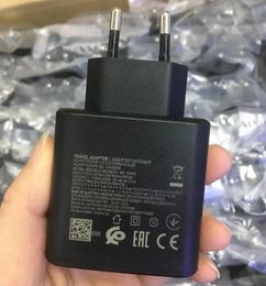 OEM PD 45W Super Fast Wall Charger Adapter EU US UK Plug for Samsung Note20 S21 S20 s22 Note10 USB C Quick Charger Adapter