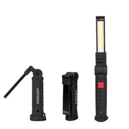 Portable Car LED Work Light 5 Mode COB LED Working Lamp USB Rechargeable For Outdoor Camping Hiking Cehicle Repair LL