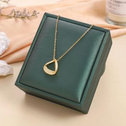 Pendant Necklaces Personalized Titanium Steel Necklace Minimalist And Niche Design Collarbone Chain Jewelry