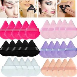 Sponges Applicators Cotton Makeup Sponge Triangle Velvet Powder Puff Makeup Sponge Facial and Eye Contour Shadow Makeup Tool Q240325