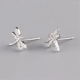 Stud Earrings 925 Sterling Silver Fashion Dragonfly For Women High Quality Jewellery Accessory
