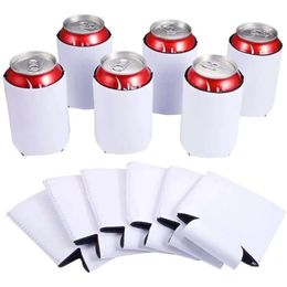 Can Drinkware Neoprene Handle täcker Cooler Foldble Insolators Holders Fit For 12oz Slim Drink Beer Cans FY4688 S