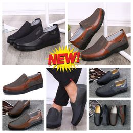Casual shoes GAI Men Black Browns Shoe Point Toe party banquet Business suits Men designer Minimalist Breathable Shoe sizes EUR 38-50