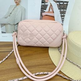 Quilted bowling Crossbody Bag Puffer Handbags Soft Leather Messenger Bags Classic pillow Shoulder Purse High Quality Flap Zipped Inside Pocket