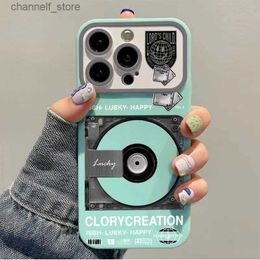 Cell Phone Cases Case for IPHONE11 IPHONE12 IPHONE13PROMAX 14 14PRO IPHONE15 15PRO 15PLUS 15PROMAX Creative Trend CD Record Mobile Phone CaseY240325