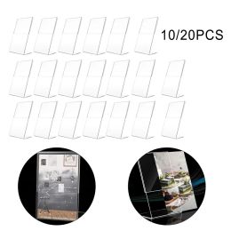 Frame 10pcs Photo Frame A6 Transparent Acrylic Display Stand Card Holder 10*15cm For Wedding Birthday Xmas Party Gift Desktop Ornament