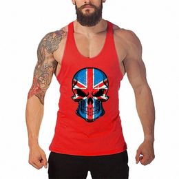 gym High Quality Bodybuilding Tank Tops Men Casual Suspenders Sleevel Cott Breathable Cool Feeling Summer Y Back T-shirts R4lo#
