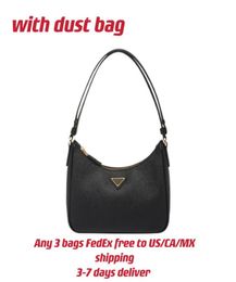 Saffiano Genuine Leather Hobo Mini Bag With Adjustable Leather Handle Metal Hardware Print Nylon Lining Woman Fashion Handbag Leat5948145