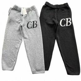 Cole Buxt Calças de Lã Homens Mulheres Casual Cb Vintage Malha Jacquard Corredores Sweat Pants Sweatpants Calças Homens Corredores I6C2 #