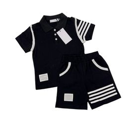 Designer baby kids Tshirts Shorts Sets toddler Boys Girls Clothing set Clothes Summer white black Luxury Tracksuit youth Sportsuit R02