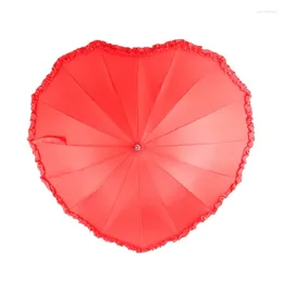 Umbrellas Fashionable Heart Umbrella Celebration Canopy For Festive Gatherings