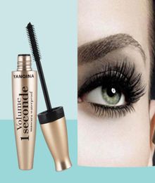 YANQINA New 4D Fiber Mascara Long Eyelash Silicone Brush Curving Lengthening Mascara Waterproof Longlasting Makeup Eye Cosmetic8395369