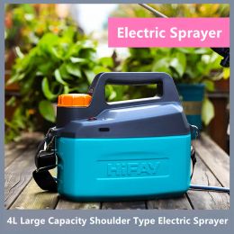 Sprayers 4L Electric Watering Can Gardening Disinfection Lithium Electric Watering Kettle Watering Kettle Sprayer Charging Watering Can