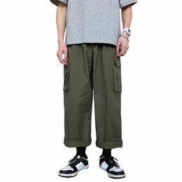 fi Men Cargo Pants Mens Trousers Hip Hop Joggers Pockets Men Streetwear Sweatpants Korean Ankle-Length Pants 88l8#