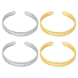 Bangle Stainels Steel Chain Bracelets For Women Charm Gold Colour Couple Cuff Punk Fashion Jewellery Gifts