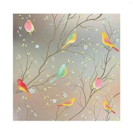 Window Stickers Privacy Film Decorative Birds Decal For Kitchen Dorm Apartment