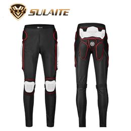 SULAITE Motorcycle Armour Trousers Motocross Pants Long Knee Crotch Hip Protection Motorbike Riding Racing Equipment Shorts 240312