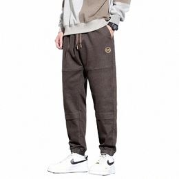 2023 New Cott Mens Pants Korean Fi Men Jogger Thick Cargo Harem Pants Hip Hop Elastic Waist Slim Sweatpants Trouser v3nS#