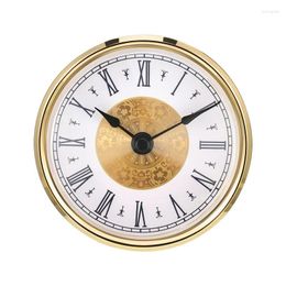 Table Clocks Round Clock Insert 80MM Arabic Numeral Quartz Movement Roman Bedside Antique Watch Desk Decoration DIY Parts