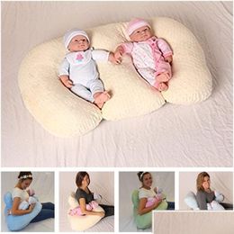 Pillows Antispitting Feeding Pillow Twin Baby Nest Cushions Nursing Breastfeeding 230531 Drop Delivery Kids Maternity Nursery Bedding Dhfxw