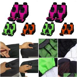 Car Seat Covers Ers 8Pcs Er Cushion Wear Protector Drop Delivery Automobiles Motorcycles Interior Accessories Ot7Nz