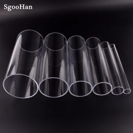 Aquariums 1pc O.d 50~110mm Transparent Acrylic Aquarium Fish Tank Pipe Plexiglass Water Supply Tube Home Garden Diy Watering Fittings 32cm