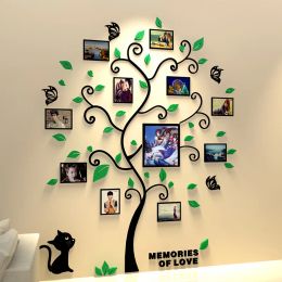 Frame Acrylic Photo Frame Decoration Multiple Black Photo Frame Set for Wall Home Cute Cat Art Mural Frame for Child Drawing