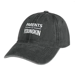 Berets PARENTS FOR YOUNGKIN Cowboy Hat Custom Ball Cap Men Caps Women's