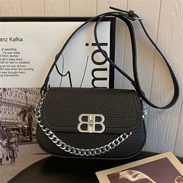 32% OFF Designer bag 2024 Handbags Cross body fashionable and trendy shoulder high-end texture handbag small square chain womens