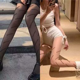 Design Socks for Women Sexy Letter Stockings Fashion Luxurys Breathable Designers Leg Tights Womens Lace Stocking Printed S1 PI1G