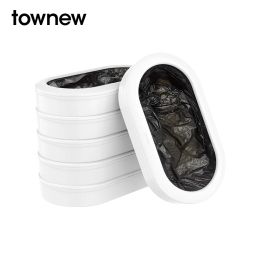 Bags Townew T1 T1S Black/White T1X T AIR T3 Recyclable Refill Ring Replacement Cassettes Garbage Bags For Smart Trash Can