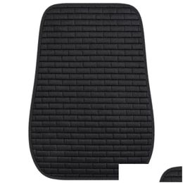 Car Seat Covers Ers Er Front Flax Protect Cushion Mobile Protector Pad Mat Drop Delivery Automobiles Motorcycles Interior Accessories Ottol