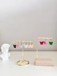 Dangle Earrings Acrylic Butterfly For Women Korean Fashion Style Beauty Cute Colourful Girlfriends Aesthetic Jewellery Gift