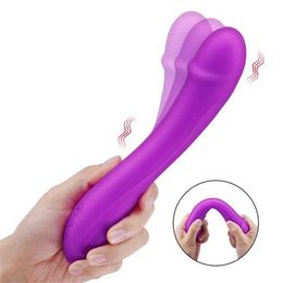 Hip Adult sex products female masturbator G-spot clitoral bending massage vibrating rod fake penis 231129