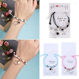 Charm Bracelets 2Pcs Couple Set Trendy Matching Bangle Fashionable Harajuku Style Wrist Chain Jewellery Gift For Him And Her