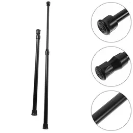 Shower Curtains 2 Pcs Extendable Curtain Rod Clothes Rail Metal Pole Poles Iron Home Clothing Drying Retractable