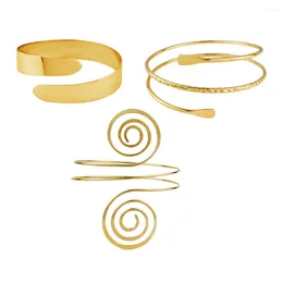 Charm Bracelets Geometric Bracelet Arm Cuff For Women Gold Costume Jewelry Accessories