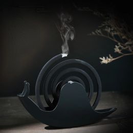 Burners Creative Mosquito Coil Holder With Tray Nordic Style Spiral Summer Day Iron Mosquito Repellent Incenses Rack Plate Home Decor