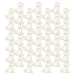 Frames 100pcs Metal Paper Clips Dog Shaped Lovely Small Office