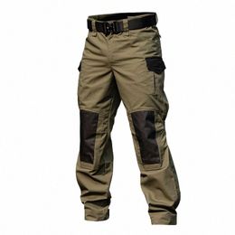 military Tactical Cargo Pants Men Army Training Trousers Multi Pockets Wear-Resistant Waterproof Pant Male Hiking Casual Pants W01Z#