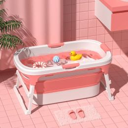 Bathtubs Bath Basin Large Children Can Sit Can Lie Down Bathroom Barrel Convenient Folding Bath Bucket Shower Design Swimming Pool