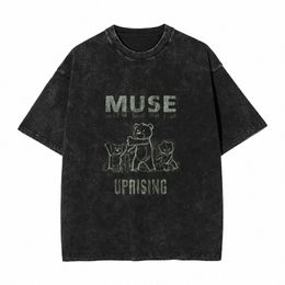 vintage Wed T Shirt Muse Loose T-Shirts Rock Band Novelty Tshirt for Men Summer Y2K Retro Pattern Top Tees O1Ff#