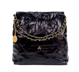 CC designers Bucket Luxury 10A Mini Mirror Bags 22 Quality handbag 35cm shopping bag Calfskin Quilted Tote Black Purse Womens Shoulder S4667