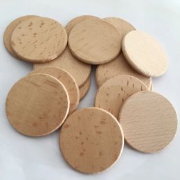 Crafts 100pcs Natural Wood Slices 1.96 Inch Wood Crafts Natural Round Wood Slices DIY for Birthday Party Table Numbers Wedding Painting