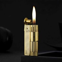 Lighters Vintage Genuine Metal Alloy Vintage Kerosene Lighter Men Cigarette Oil Lighter Accessories Novel Lighters 240325