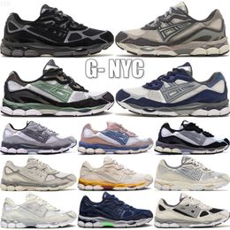 10S Top Gel NYC Marathon Running Shoes 2024 Designer Oatmeal Concrete Navy Steel Obsidian Grey Cream White Black Ivy Outdoor Trail Sneakers Size 36-45