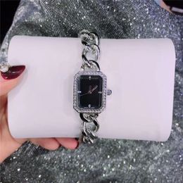 Famous Designer Square Dial Face Woman watch clock Luxury Special Band stainless steel Lady wristwatch Nice Fashion Dress watch wh275O